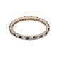 2 - Joyce 2.00 mm Black and White Diamond Eternity Band 