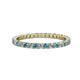 1 - Joyce 2.00 mm London Blue Topaz and Diamond Eternity Band 