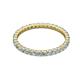 2 - Joyce 2.00 mm Aquamarine and Diamond Eternity Band 