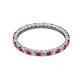 2 - Joyce 2.00 mm Ruby and Diamond Eternity Band 