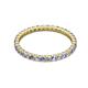 2 - Joyce 2.00 mm Tanzanite and Diamond Eternity Band 