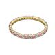 2 - Joyce 2.00 mm Rhodolite Garnet and Diamond Eternity Band 