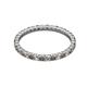 2 - Joyce 2.00 mm Smoky Quartz and Diamond Eternity Band 
