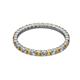 2 - Joyce 2.00 mm Citrine and Diamond Eternity Band 