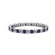 1 - Joyce 2.00 mm Blue Sapphire and Diamond Eternity Band 