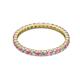 2 - Joyce 2.00 mm Pink Sapphire and Diamond Eternity Band 
