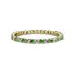1 - Joyce 2.00 mm Green Garnet and Diamond Eternity Band 