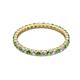 2 - Joyce 2.00 mm Green Garnet and Diamond Eternity Band 