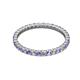 2 - Joyce 2.00 mm Tanzanite and Diamond Eternity Band 