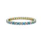 1 - Joyce 2.00 mm Blue Topaz and Diamond Eternity Band 