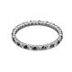 2 - Joyce 2.00 mm Black and White Diamond Eternity Band 