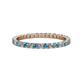 1 - Joyce 2.00 mm London Blue Topaz and Diamond Eternity Band 