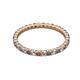 2 - Joyce 2.00 mm Smoky Quartz and Diamond Eternity Band 