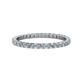 1 - Joyce 2.00 mm Aquamarine and Diamond Eternity Band 