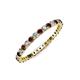 3 - Joyce 2.00 mm Red Garnet and Diamond Eternity Band 