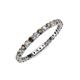 3 - Joyce 2.00 mm Smoky Quartz and Diamond Eternity Band 