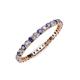 3 - Joyce 2.00 mm Iolite and Diamond Eternity Band 