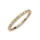 3 - Joyce 2.00 mm Yellow Sapphire and Diamond Eternity Band 