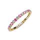 3 - Joyce 2.00 mm Pink Sapphire and Diamond Eternity Band 