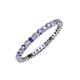 3 - Joyce 2.00 mm Tanzanite and Diamond Eternity Band 
