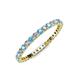 3 - Joyce 2.00 mm Blue Topaz and Diamond Eternity Band 