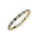 3 - Joyce 2.00 mm Smoky Quartz and Diamond Eternity Band 