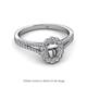 2 - Raisa Desire Semi Mount Halo Engagement Ring 