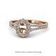 1 - Raisa Desire Semi Mount Halo Engagement Ring 