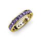 4 - Livia 3.00 mm Iolite Eternity Band 