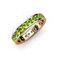 4 - Livia 3.00 mm Peridot Eternity Band 