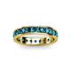 3 - Livia 3.00 mm London Blue Topaz Eternity Band 