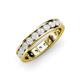 4 - Livia 3.00 mm White Sapphire Eternity Band 