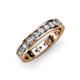 4 - Livia 3.00 mm Diamond Eternity Band 