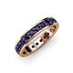 4 - Livia 3.00 mm Blue Sapphire Eternity Band 