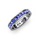 4 - Livia 3.00 mm Tanzanite Eternity Band 