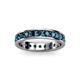 3 - Livia 3.00 mm Blue Diamond Eternity Band 