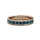 1 - Livia 3.00 mm Blue Diamond Eternity Band 