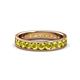 1 - Livia 3.00 mm Yellow Diamond Eternity Band 
