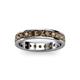 3 - Livia 3.00 mm Smoky Quartz Eternity Band 