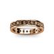 3 - Livia 3.00 mm Smoky Quartz Eternity Band 