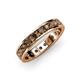 4 - Livia 3.00 mm Smoky Quartz Eternity Band 