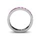 5 - Livia 3.00 mm Pink Sapphire Eternity Band 