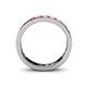 5 - Livia 3.00 mm Pink Tourmaline Eternity Band 