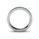 5 - Livia 3.00 mm Emerald Eternity Band 