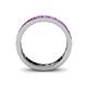 5 - Livia 3.00 mm Amethyst Eternity Band 