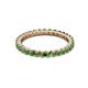 2 - Joyce 2.30 mm Green Garnet Eternity Band 