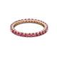 2 - Joyce 2.30 mm Pink Tourmaline Eternity Band 