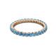 2 - Joyce 2.30 mm Blue Topaz Eternity Band 