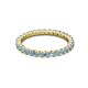 2 - Joyce 2.30 mm Aquamarine Eternity Band 