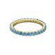 2 - Joyce 2.30 mm Blue Topaz Eternity Band 